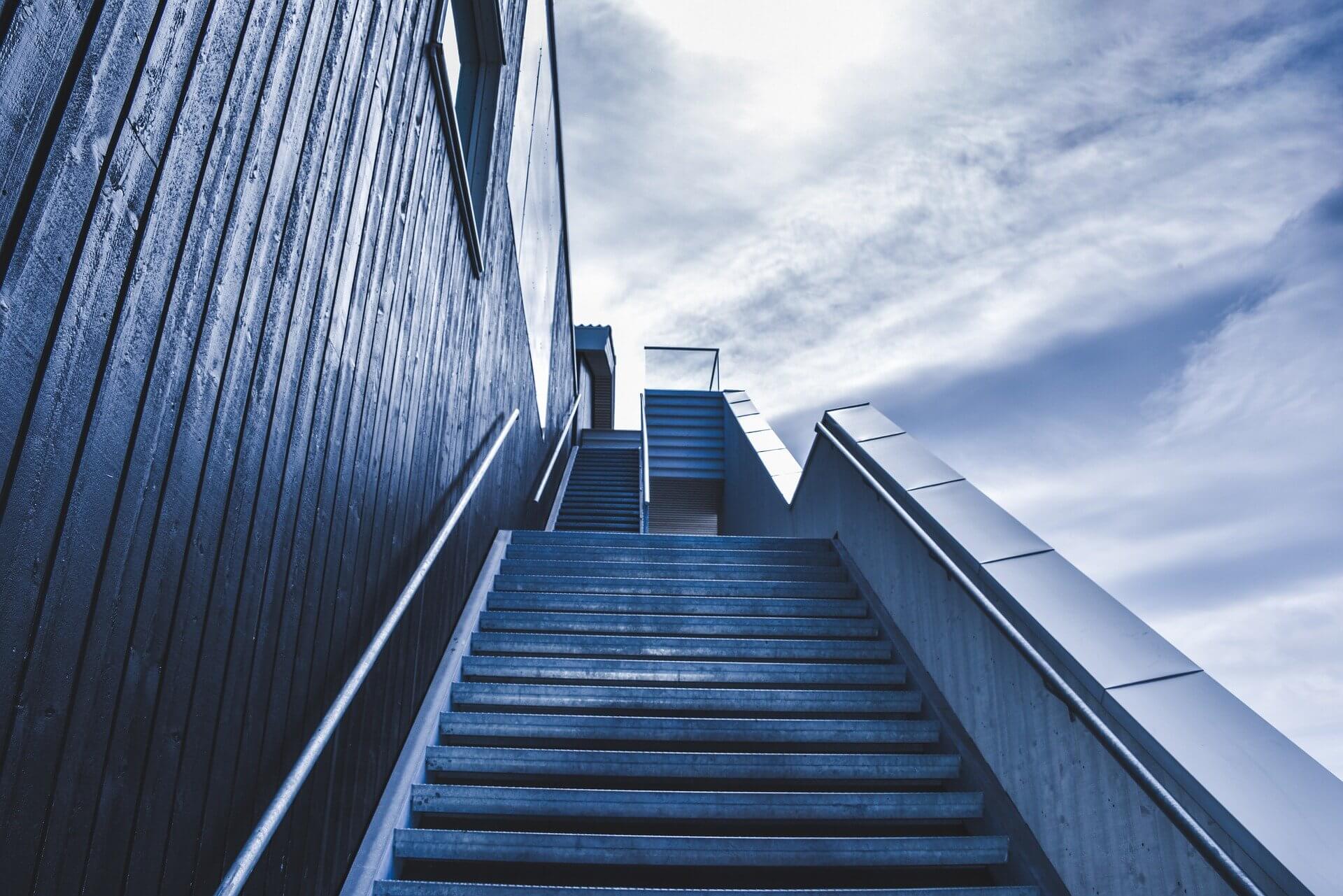 Stairway to the sky implies business growth