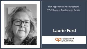 <strong>Accelerated Payments appoints Laurie Ford as Vice President of Business Development in Canada</strong> 